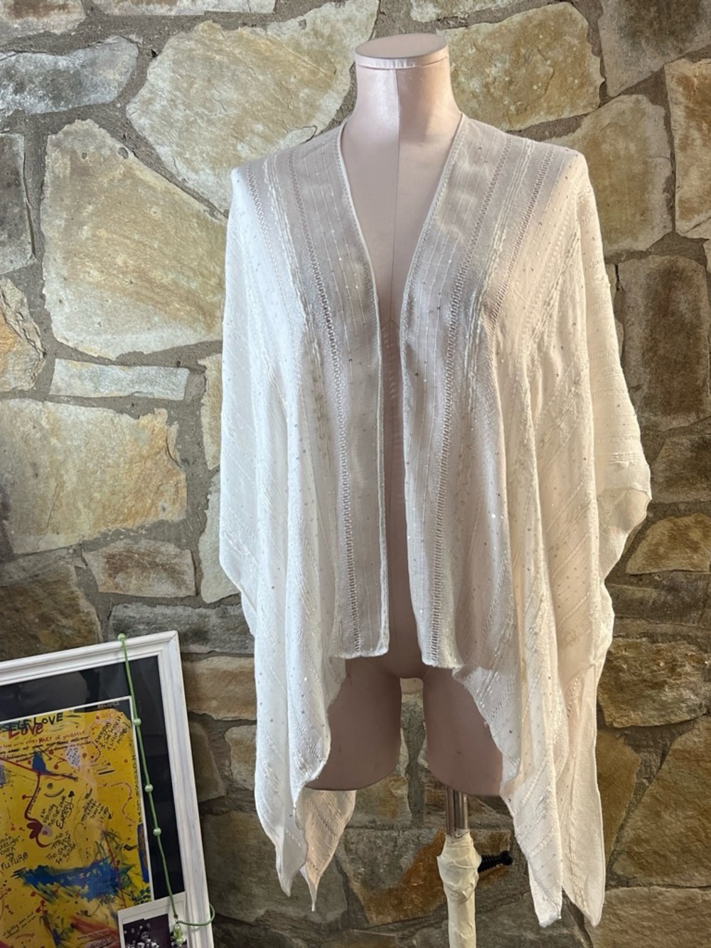 Steve Madden white open-front cardigan with lightweight boho luxe vibes 🤍